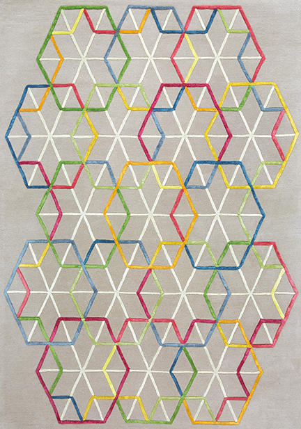Килим Hexagon, пъстър (233001990)