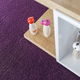 Rift carpet tile, purple (880)