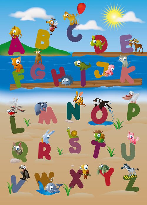 Фототапет Animal Alphabet 183*254