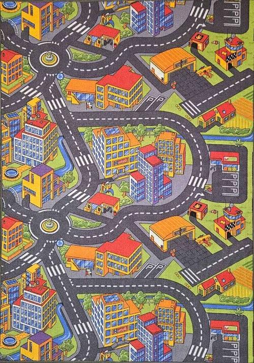 Мокетен килим Smart city 97 133x200 см.
