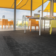 Block carpet tile, gray (990)