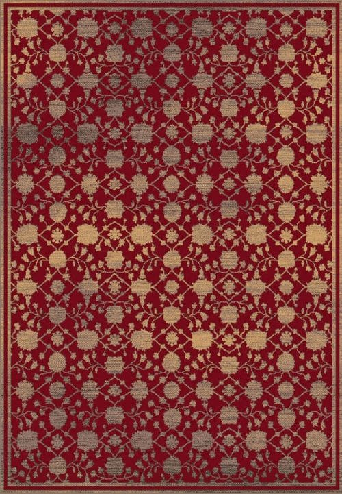 Килим Bohemian, червен (23110/taupe/red)
