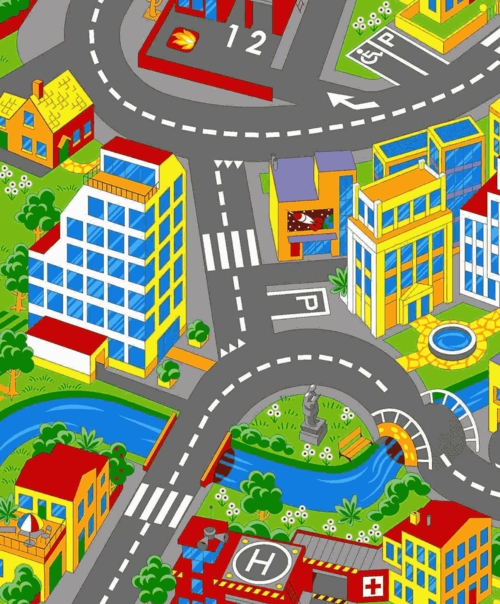 Мокет Smart city, пъстър (97)